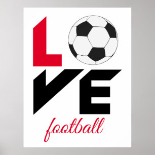 Poster Love football