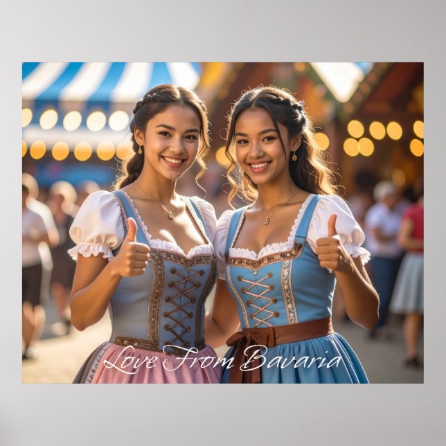 POSTER LOVE FROM BAVARIA (Devant)