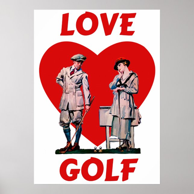 Poster Love Golf (Devant)