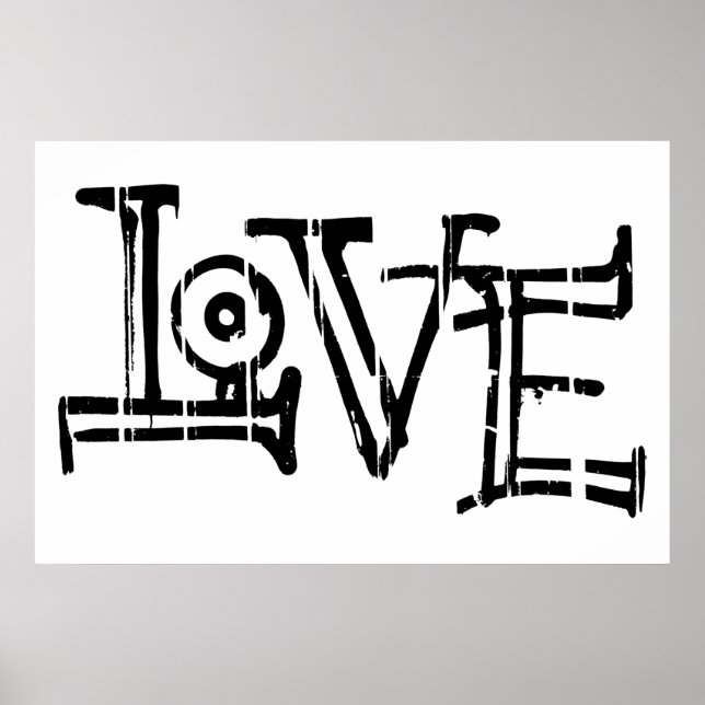 Poster Love graffiti (Devant)