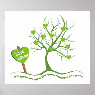Poster Love Green