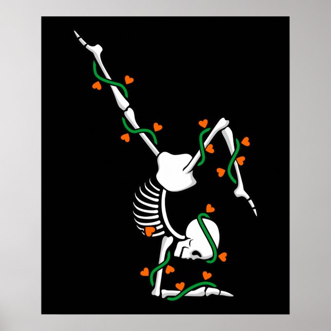 Poster Love Gymnastique Skeleton Gymnaste Gymnaste Lover  (Devant)