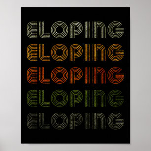 Poster Love Heart Eloping Tee Grunge Style Vintage Noir