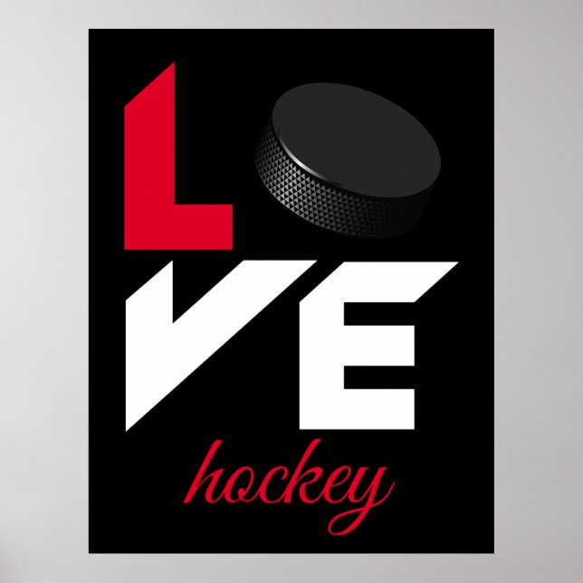 Poster Love hockey (Devant)