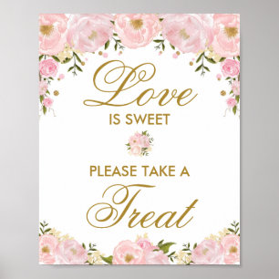 Poster Love is Sweet Signe de Mariage Cadeau Faveurs de S