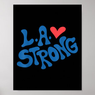Poster Love La Heart Los Angeles Solide Supportive