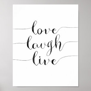 Poster Love Laugh Live