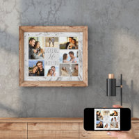 Love Life with You 7 Photo Collage - Marbre gris