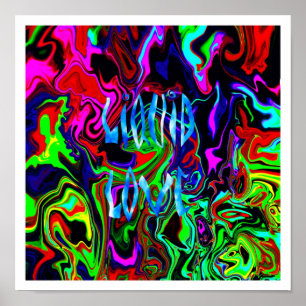 Poster Love Liquid ~ Imprimer avec des bords blancs.