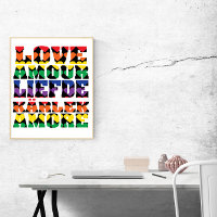 Love Many Languages Rainbow Hearts