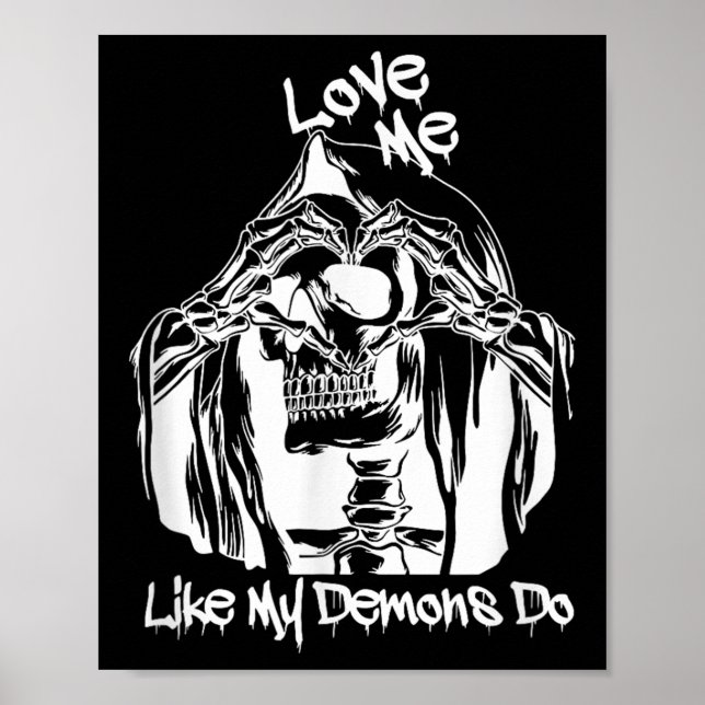 Poster Love Me Like My Demons Do  (Devant)