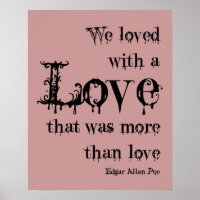 Love More than Love Edgar Allan Poe Citation