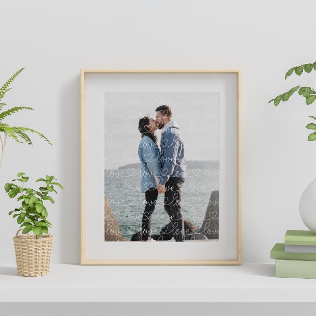 Poster Love Motif superposition photo (Créateur téléchargé)