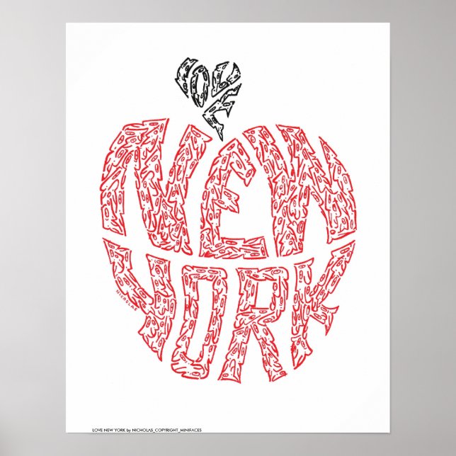 Poster LOVE NEW YORK par NICHOLAS_COP... (Devant)