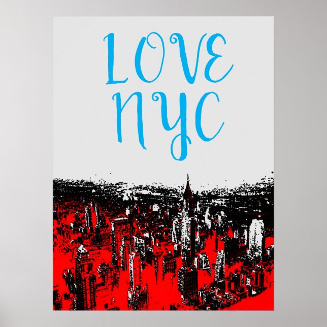 Poster Love NYC Manhattan New York City (Devant)