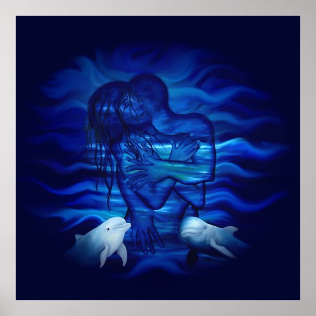 Poster Love, Passion act - paire avec dauphin (Devant)