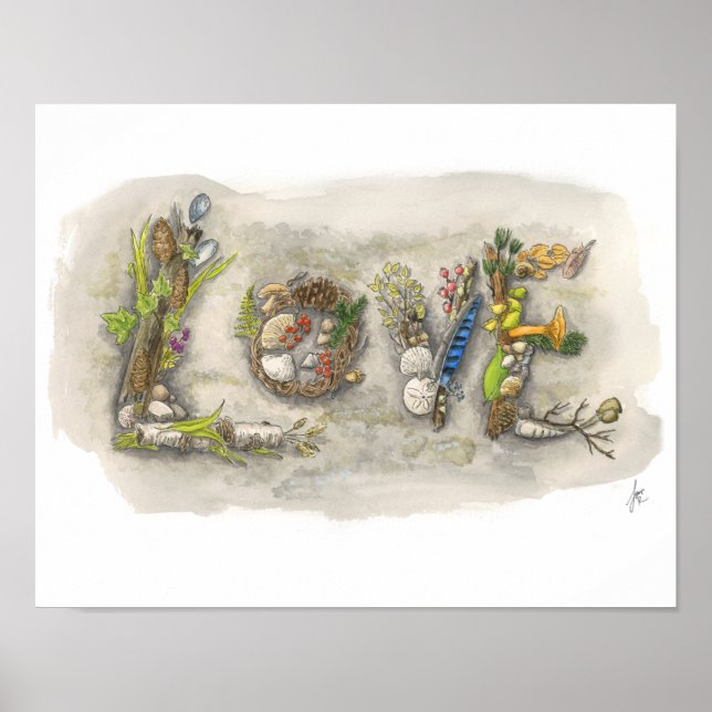 Poster "Love Rock" du West Seattle Lincoln Park (Devant)