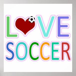 POSTER LOVE SOCCER
