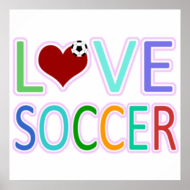 POSTER LOVE SOCCER (Devant)