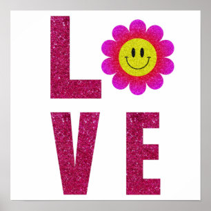 Poster Love Sunflower
