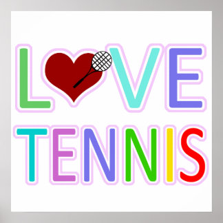 POSTER LOVE TENNIS