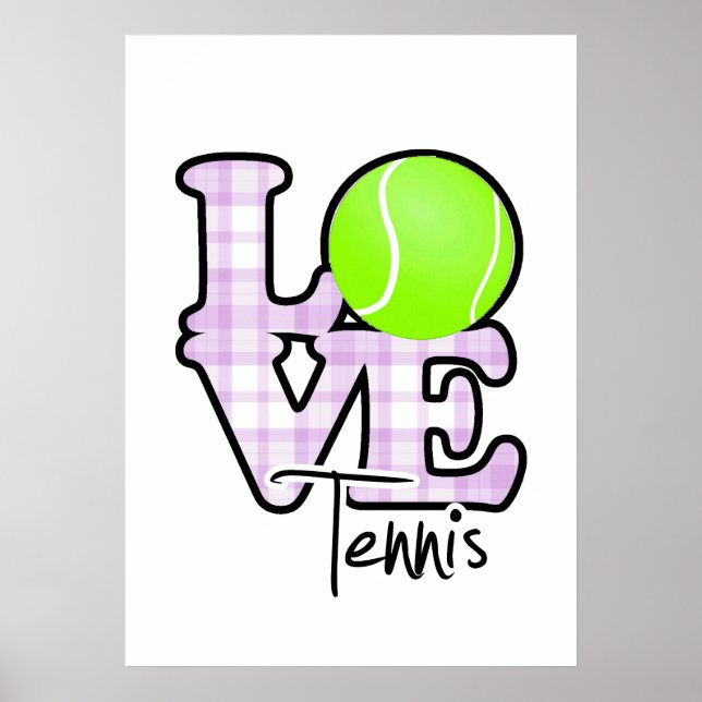Poster Love Tennis (Devant)