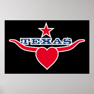 Poster Love Texas