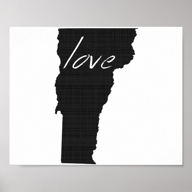 Poster Love Vermont Wall (Devant)