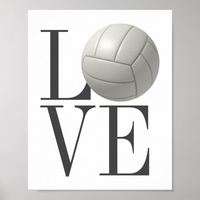 Poster LOVE Volleyball (Devant)