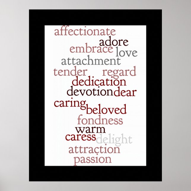 Poster Love Words (Devant)