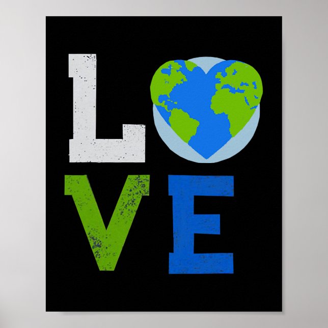 Poster Love World Jour des terres 2022 Planet De l'enviro (Devant)