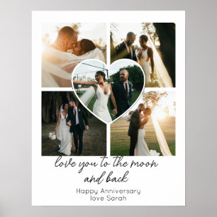 Poster Love You to the Moon and Back Anniversary Photo