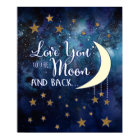 Poster Love You to the Moon & Back