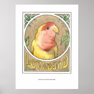 Poster Lovebird Nouveau