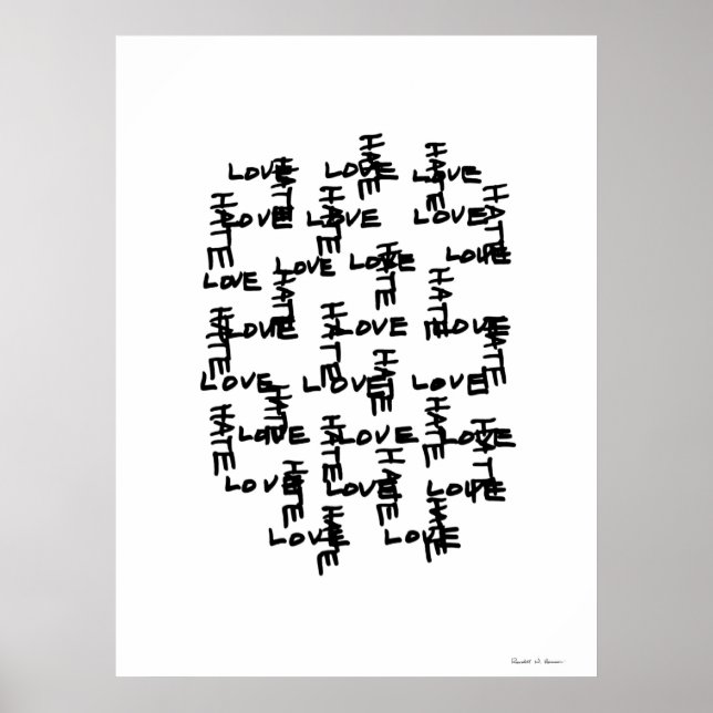 Poster LoveHate (Devant)