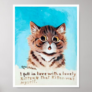 Poster Lovely Kitten, Louis Wain