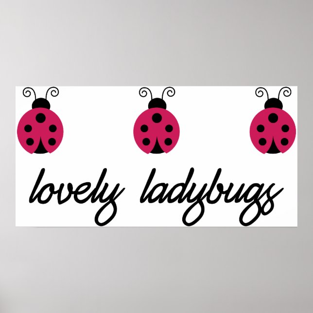 Poster Lovely Ladybugs (Devant)
