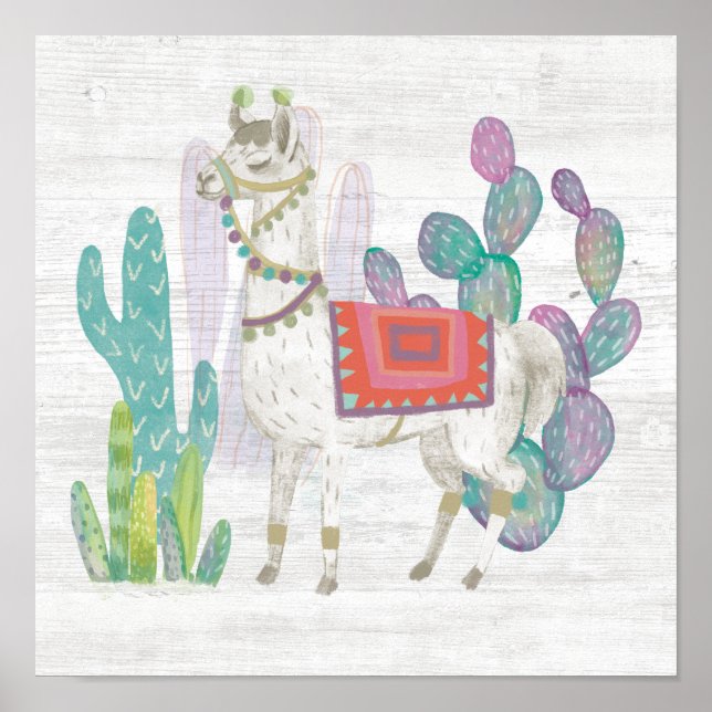Poster Lovely Llamas V (Devant)