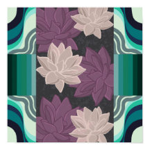 Lovely Lotus Flowers - Lotus pourpre et Lotus rose