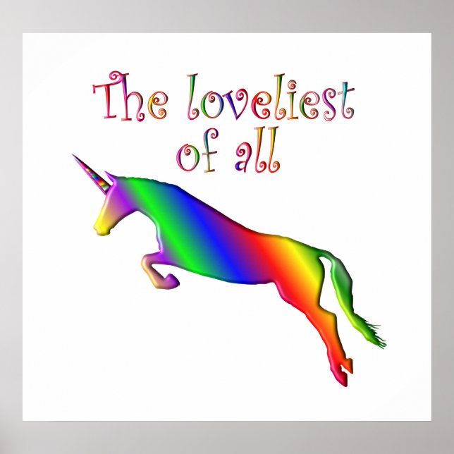 Poster Lovely Unicorn (Devant)