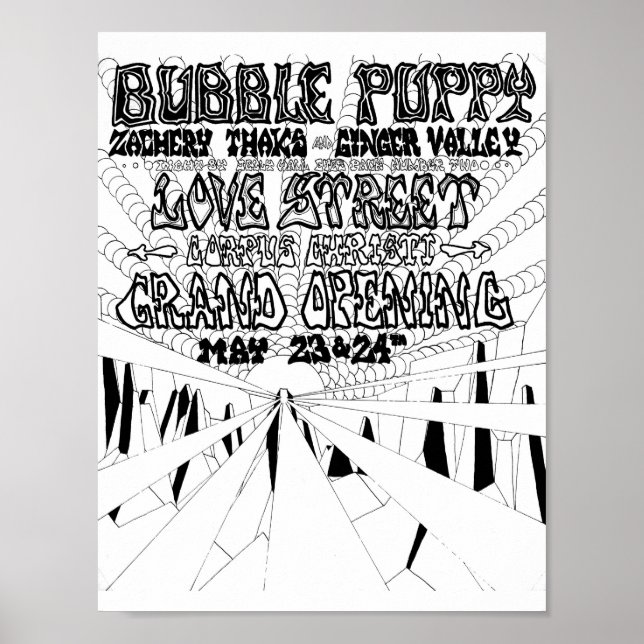 Poster LoveStreetLightCircusflyer CorpusMai23&24'69 (Devant)