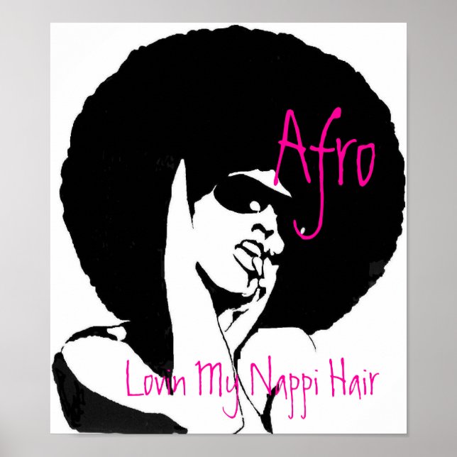 POSTER LOVIN MES CHEVEUX NAPPI (Devant)