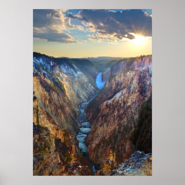 Poster Lower Falls from Artist's Point (Devant)