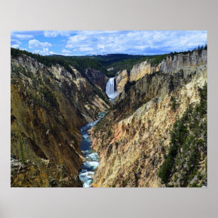 Poster Lower Yellowstone Falls, parc national Yellowstone