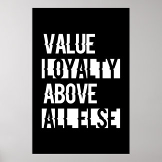Poster Loyauté de valeur - Ray Red