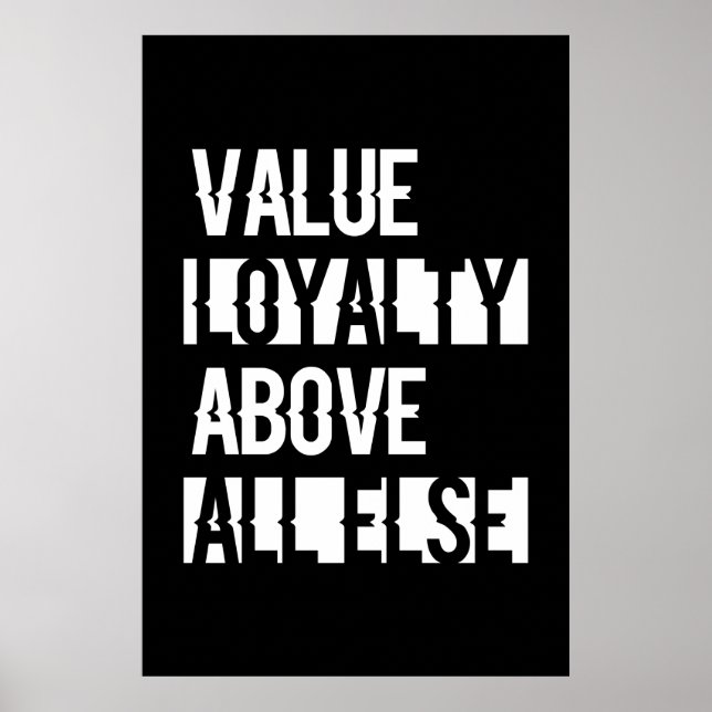 Poster Loyauté de valeur - Ray Red (Devant)