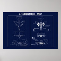 LTV A-7 Corsair II Plan directeur 1967
