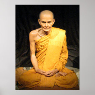 Poster Luang Poo Mun Bhuridatto ... Moine bouddhiste