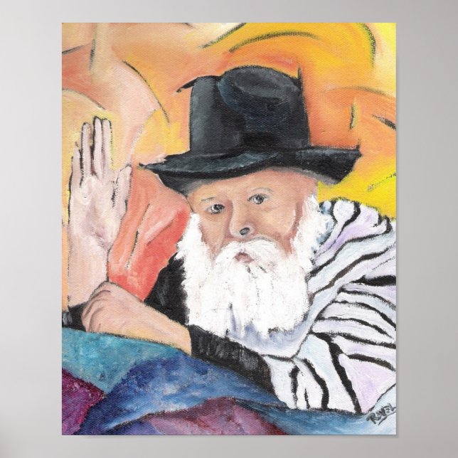 POSTER LUBAVITCHER REBBE (Devant)