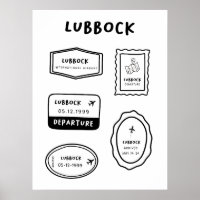 Lubbock - Collection de timbres de voyage | Concep